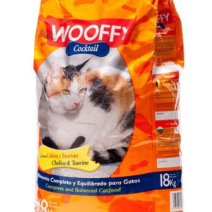 PIENSO WOOFFY NG GATOS COCKTAIL 18 KG